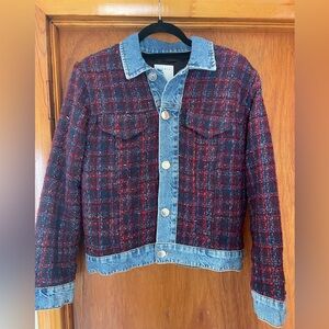 Sandro denim tweed jacket!